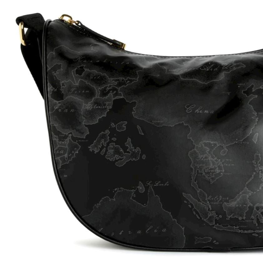 Alviero Martini 1A Classe Tracolla Mezzaluna Media Geo Soft C S007 6900 Col 0001 Nero